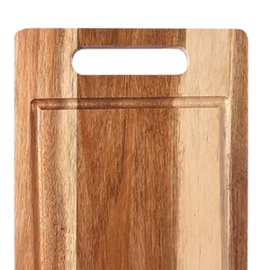 Tabla de Cortar de Madera Reversible de la Mejor Calidad con Ranura para Jugos para Uso Profesional y Doméstico Disponible al Mejor Precio - Product Image 5