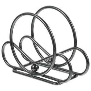 Elegante servilletero de metal cepillado con un aspecto moderno y elegante, perfecto para cafeterías contemporáneas y cenas en casa - Product Image 3