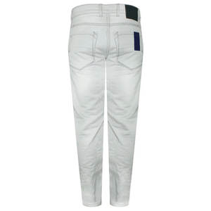 Jeans en denim décontractés pour hommes avec logo de marque personnalisé imprimé, respirant, motif uni, style droit, tricotés moyens, prix de gros pour l'hiver - Product Image 3