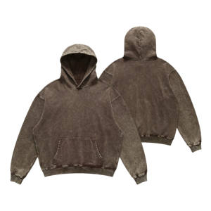 2024 sudadera de algodón pesado 100% de alta calidad personalizada para Hombre Sudaderas con capucha de lavado ácido - Product Image 1