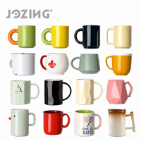 Lot en gros de tasses en céramique créatives de 12 oz, ensemble assorti, prix d'usine, collection de tasses à café aux motifs variés pour cadeau