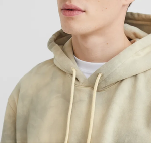 ¡Novedad de 2025! Sudadera con capucha lavada con ácido de algodón 100% para hombre, con bordado básica informal de gran tamaño, precios al por mayor para invierno - Product Image 6