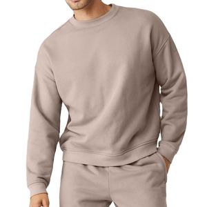 100% sweat à capuche pour hommes en molleton de coton avec manches raglan contrastées sweat-shirt coupe ample personnalisé vente en gros prix en vrac sweat-shirts - Product Image 1