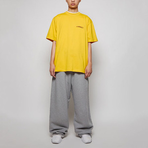 OEM Streetwear Elastic Double Waist Wide Leg <b>Fleece</b> Cotton Men Sweatpants Custom Men's Belted Pants & <b>Trousers</b> - Product Image 4