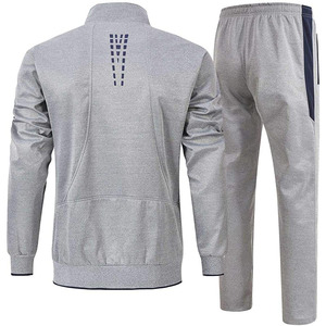 Survêtement 2 pièces de haute qualité à col montant avec fermeture éclair, best-seller pour hommes, prix avantageux, ensemble de jogging respirant - Product Image 4