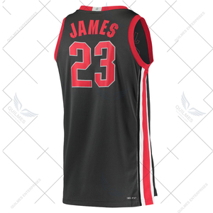 Vente en gros James Ohio State Buckeyes Maillot de basket-ball limité sur mesure-Anthracite - Product Image 6