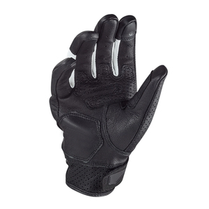 Gants de moto en cuir de vache véritable de haute qualité, respirants, imprimés, avec protection des articulations, unisexe, noir - Product Image 4