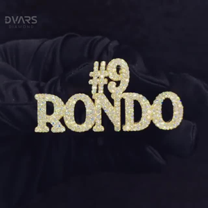 จี้เพชรโมอิสซาไนต์เงินแท้ 925 ชุบโรเดียม สำหรับผู้ชาย ดีไซน์หรูหรา สลักอักษรย่อตามสั่ง พร้อมใบรับรอง รูปทรงกรงเล็บ สไตล์แร็ปเปอร์ - Product Image 6