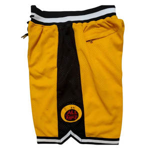 กางเกงบาสเก็ตบอลผู้ชายผ้าโพลีเอสเตอร์ 100% ระบายอากาศ แห้งเร็ว รับผลิตแบบขายส่ง OEM พร้อมสกรีนโลโก้ตามสั่ง - Product Image 5