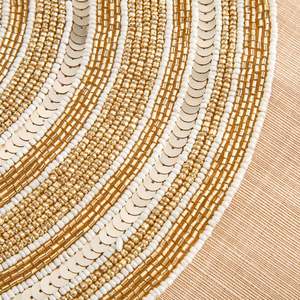Wholesale Factory Price Glass <b>Beaded</b> <b>Placemats</b> Designer Decorative <b>Beaded</b> <b>Placemats</b> For Farmhouse At Whole Sale Price - Product Image 5
