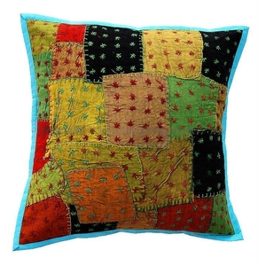 Housses de coussin modernes 100% coton, faites à la main, écologiques, toutes saisons, pour coussins personnalisables, fabriquées en Inde - Product Image 1