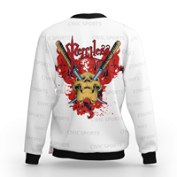 Sweatshirts à sublimation Tissu polyester homme avec logo personnalisé