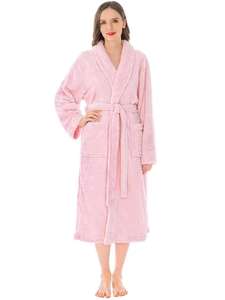 Venta al por mayor de moda suave personalizado de las mujeres de la señora de microfibra Albornoz Vestido de ducha Spa Toalla Wraps Sexy - Product Image 3