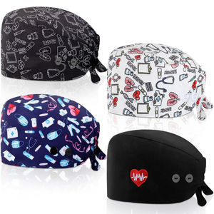 Gorro Quirúrgico Ajustable al por Mayor para Enfermeras, con Estampado Único, con Cierre Trasero, Personalizable con Logotipo, Multicolor, Gorro Médico - Product Image 2