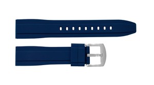 Bracelet de montre sport JD410 réglable en silicone léger bleu, résistant à l'eau, 20-22 mm, souple, respirant, en acier inoxydable - Product Image 5