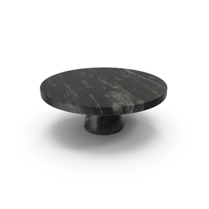 Soporte de pastel de mármol del fabricante, artesanías de piedra negra, fiestas de boda, artículo de decoración de repostería redondo usado - Product Image 1