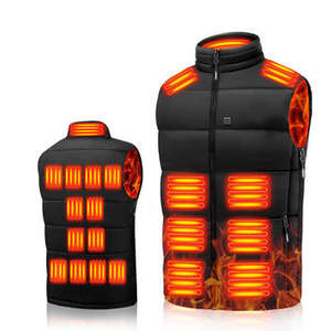 Veste matelassée décontractée à capuche unisexe avec gilet chauffant amovible, lavable, régulation de la température pour les trajets hivernaux - Product Image 5