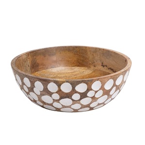 Tazón de madera de estilo personalizado, precio al por mayor, artesanías hechas a mano, mesa de Hotel para el hogar, tazón para servir comida, precio barato, tazón de madera - Product Image 1