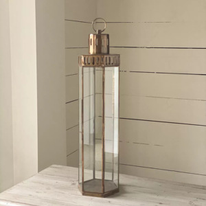 Antique Brass Metal Rim <b>Large</b> Floor <b>Lantern</b> High Quality Home Use Christmas Decorations Pillar Glass <b>Candle</b> Holder and Jars - Product Image 6