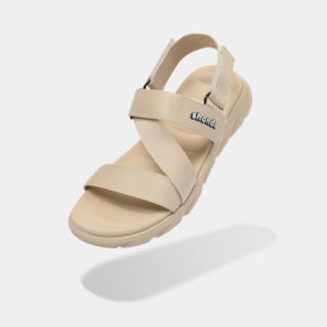 Ligero para sandalias deportivas de secado rápido amarillo crema con correa de talón extraíble - Product Image 1