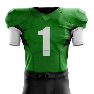 Tenues d'équipe de football américain personnalisées avec impression de logo, couleur personnalisée, jersey à manches courtes 100% polyester respirant - Product Image 3