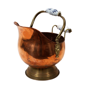 Customized Size And Shape Coal <b>Bucket</b> Newest Design Copper Coal Storage <b>Bucket</b> For <b>Fire</b> Pits Accessories - Product Image 2