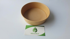 Vente flash - Bol en papier kraft rond jetable avec couvercle en PET 500ml/750ml/1000ml pour fruits, salades, en-cas, pizzas et lait - Product Image 3