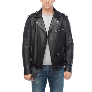 Veste en cuir stylée pour hommes la plus vendue dans les meilleures couleurs disponibles au meilleur prix Vestes en cuir de haute qualité pour hommes vente en gros OEM - Product Image 2