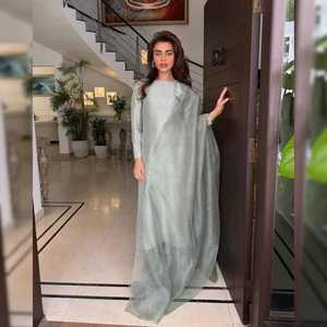 Coupe régulière Patiala Shalwar fermeture à boutons pour femmes vêtements décontractés écologiques 3 pièces pakistanais Farshi indien Punjabi naturel - Product Image 6