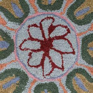 EHR 02พรมปูพื้นผ้ากำมะหยี่สีเหลืองเงินสำหรับห้องนั่งเล่นส่งตรงจากอินเดีย - Product Image 3