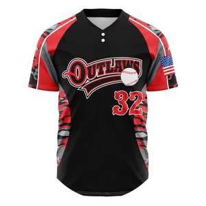 100% Polyester Baseball Softball Sportswear Uniformes de rêve personnalisés Conception respirante Prix raisonnable - Product Image 3