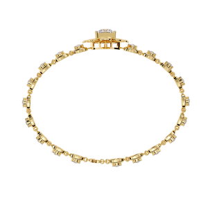 Magnifique bracelet et jonc en or 18 carats avec diamants de laboratoire, accessoire de bijouterie luxueux - Product Image 5