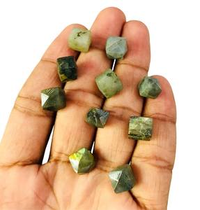 ¡10 piezas de piedras preciosas de cubo de labradorita! Piedras sueltas pulidas con flash azul para hacer joyas (9mm-10mm) - Product Image 2