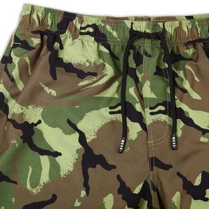 กางเกงขาสั้นผู้ชายสีทึบเอวยางยืดกางเกงขาสั้นผ้าฝ้ายทำจากผ้าฝ้ายขนาดพลัสไซส์ - Product Image 3