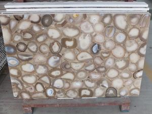 Agate Graphic Design Solution exclusive de pierre semi-précieuse pour la décoration intérieure Carreaux décoratifs d'intérieur de luxe modernes Jaune - Product Image 5