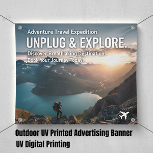 Bannière en vinyle lisse imprimée UV personnalisée pour la publicité extérieure - Product Image 1