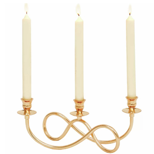 Bougeoir à 5 bras plaqué cuivre, chandelier - Product Image 6