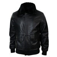 Blouson bomber en cuir noir pour homme, chaud, respirant, coupe-vent, doublure en polaire, séchage rapide