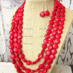 Joyería antigua de moda, collar de cordón de cera, joyería para mujer, figura de fiesta, regalo, collar de acrílico y cuentas, accesorios de joyería - Product Image 3