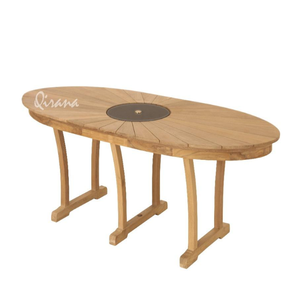 Mesa de exterior estética de teca, ideal para hoteles y restaurantes - Product Image 1