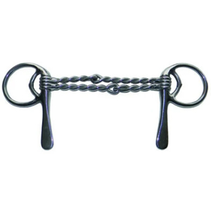 En gros Mors d'équitation vétérinaire en acier inoxydable à fil torsadé double, design demi-cuillère, mors lisse pour cheval - Product Image 4