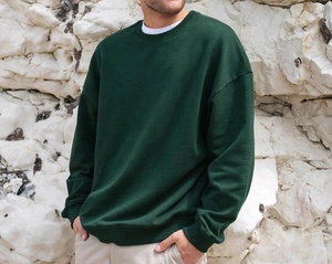 OEM personnalisé 2025 hiver tendance coton lourd hommes sweat-shirt logo de haute qualité en relief surdimensionné polaire imprimé - Product Image 1