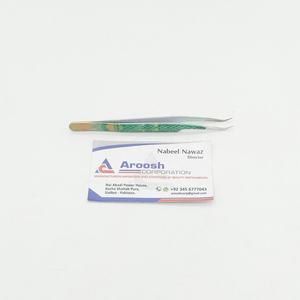 แหนบต่อขนตาแบบจับเพชรคุณภาพสูง45องศาลายหินอ่อนพลาสม่าโรสโกลด์ออกแบบโลโก้ได้ตามต้องการ - Product Image 4