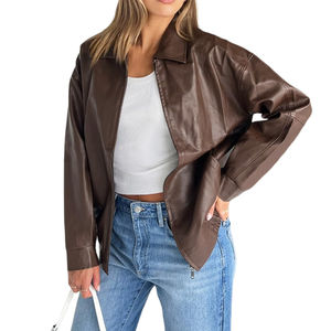 Chaqueta de Cuero de Moda Nueva a la Venta al por Mayor Personalizada a Precio de Fábrica para Mujer, Chaqueta de Invierno con Cierre para Mujer en 2026 - Product Image 4
