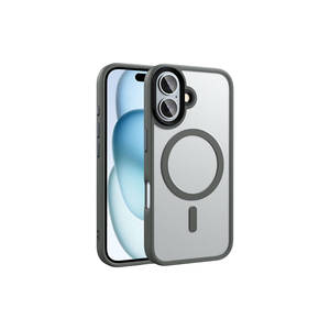 Coque de téléphone mate en titane compatible MagSafe pour Apple iPhone 16 Plus, compatible avec la charge sans fil, motif dessin animé - Product Image 1