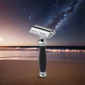 Rasoir de sécurité de rasage de toilettage pour hommes Pearl pour hommes Rasoir papillon de couleur noire - Product Image 1