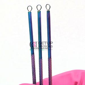 Dissolvant de tête noire de haute qualité arc-en-ciel Plasma diamant poignée en acier inoxydable japonais avec votre propre Instrument de beauté de Logo personnalisé - Product Image 5