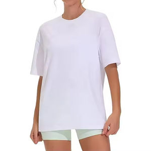 T-shirts graphiques grande taille pour femmes en gros, coupe ample, longueur classique, en polyester, séchage rapide, respirant, pour l'été - Product Image 3