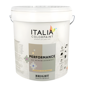 Vernice Murale a Base d'Acqua Bianco Brillante Orientata alle Prestazioni con Finitura Lucida Opaca Satinata Formato 1 Litro - Product Image 1