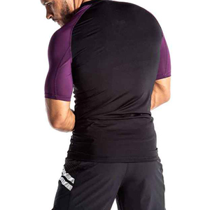 Ropa interior de secado rápido para hombre de manga larga con estampado de transferencia de calor, protector de compresión para entrenamiento 2025, protector de erupción para gimnasio deportivo personalizado - Product Image 4